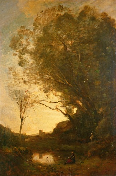 La tarde de Jean Baptiste Camille Corot